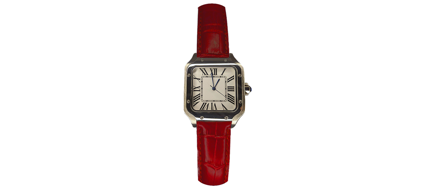 red Leather Strap